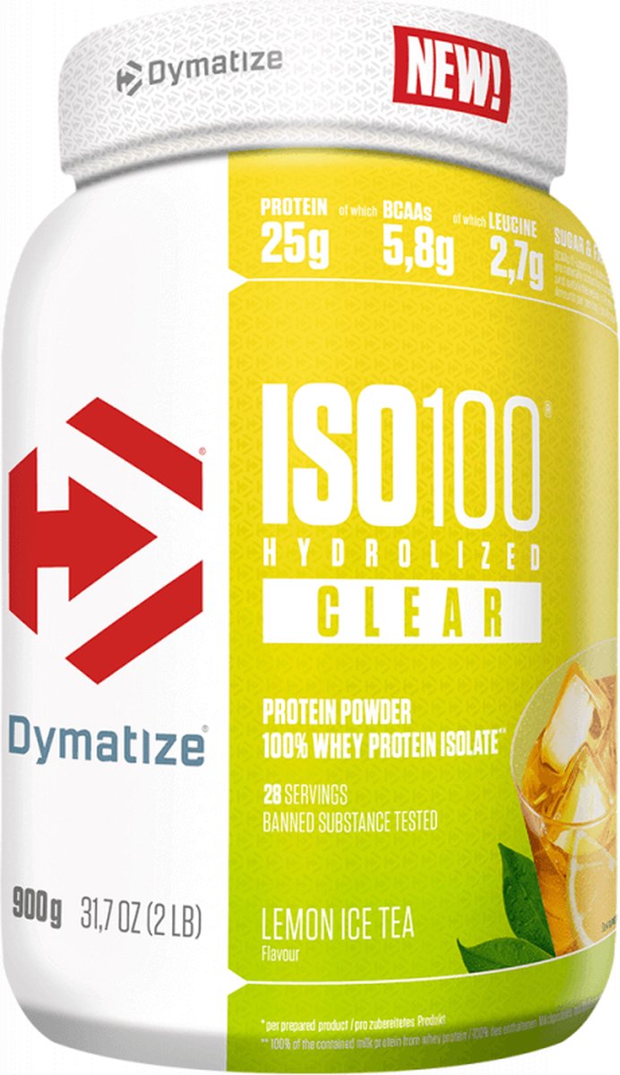 Goedkoopste ISO-100 Clear 900gr Lemon Ice Tea
