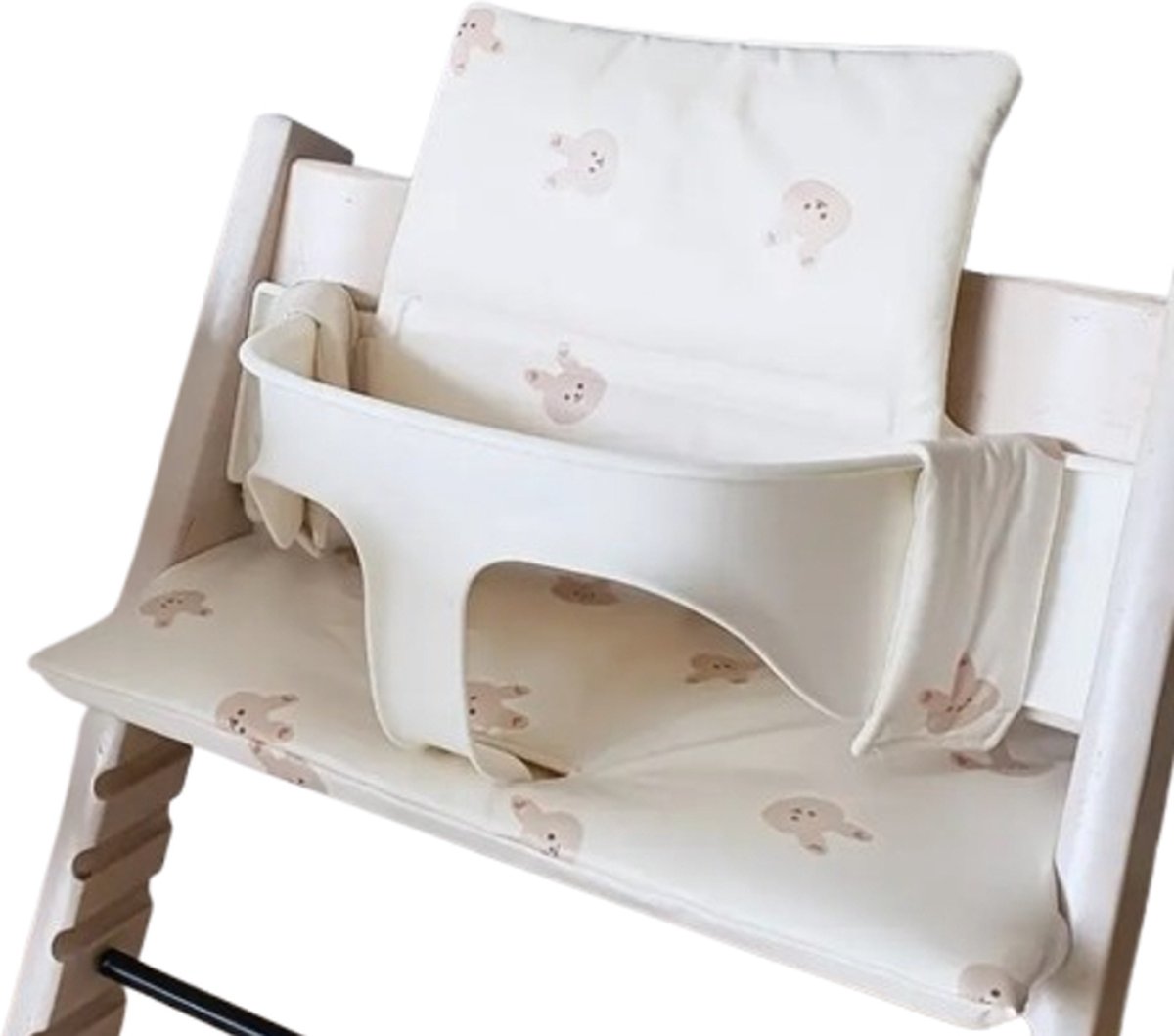 Stoelverkleiner konijn - kussenset konijn - stoelverkleiner voor stokke tripp trapp - kinderstoel verkleiner - stoel kussen