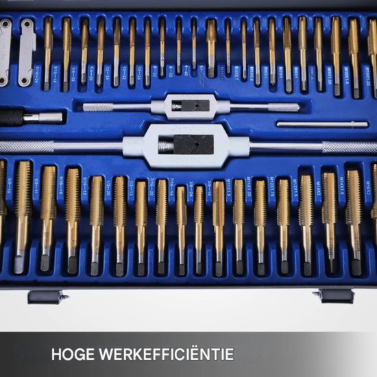 6 Stuks NPT Pijp Tap Set 1in 3/4in 1/2in 3/8in 1/4in 1/8in