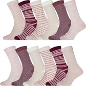 GIANVAGLIA® 12 Pack - Dames Sokken - 12 Paar - Mix Kleur - Maat 39-42 - Sokken Dames