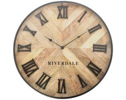 Riverdale klok Nate bruin 60 cm
