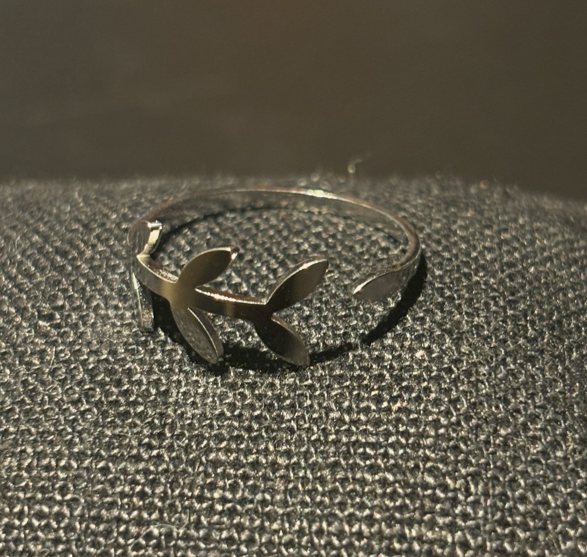No-Fade Zilver-Stijl Vergulde Minimalistische Olijftak Ring Sieraden Voor Dames En Heren