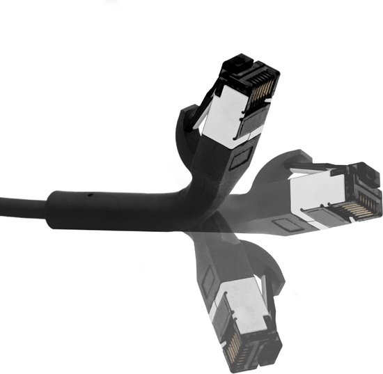 Kabel Cat 8 Flach-Patch.1 – Bis Zu 40 Gbit/s, 2000 MHz, U/FTP, Längen Von 0,25m Bis 15m Netzwerkkabel 20m