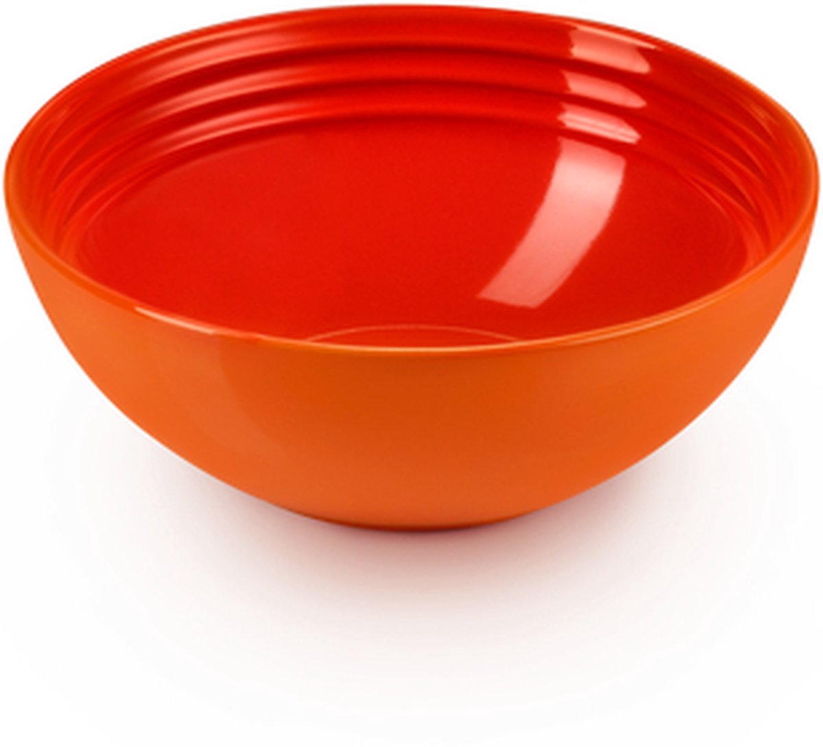 Le Creuset 4 aardewerken ontbijtkommen Oranjerood 16cm 0,65l