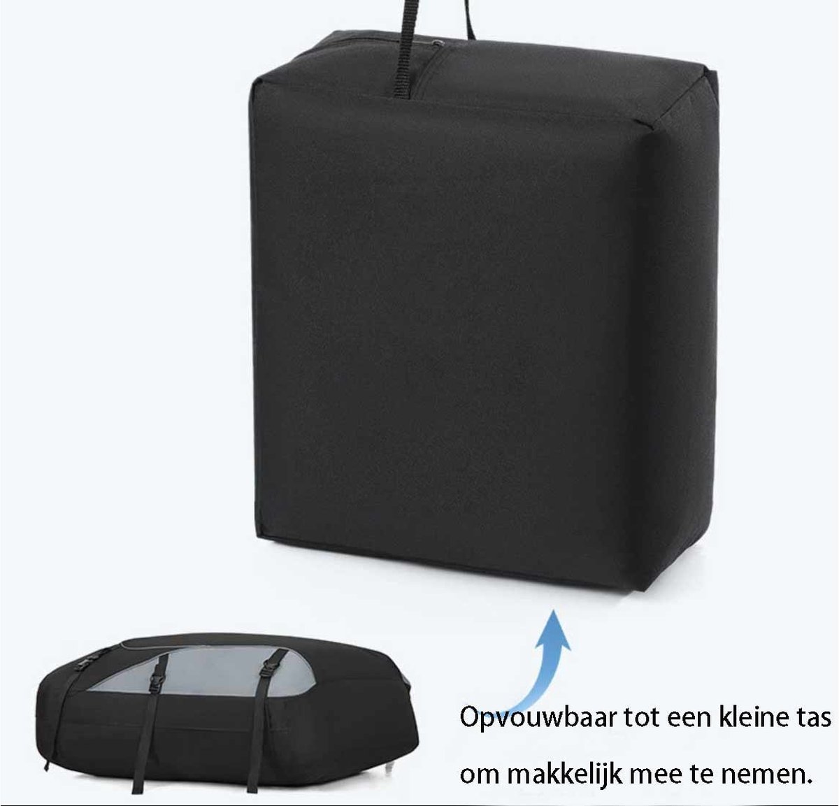 550 L Dakkoffer voor de auto-Dakkoffers met antislipmat-UV-Bescherming- Waterdicht-Opvouwbaar-Met cijferslot-Universeel-reizen-Past op alle Auto's – foto 7