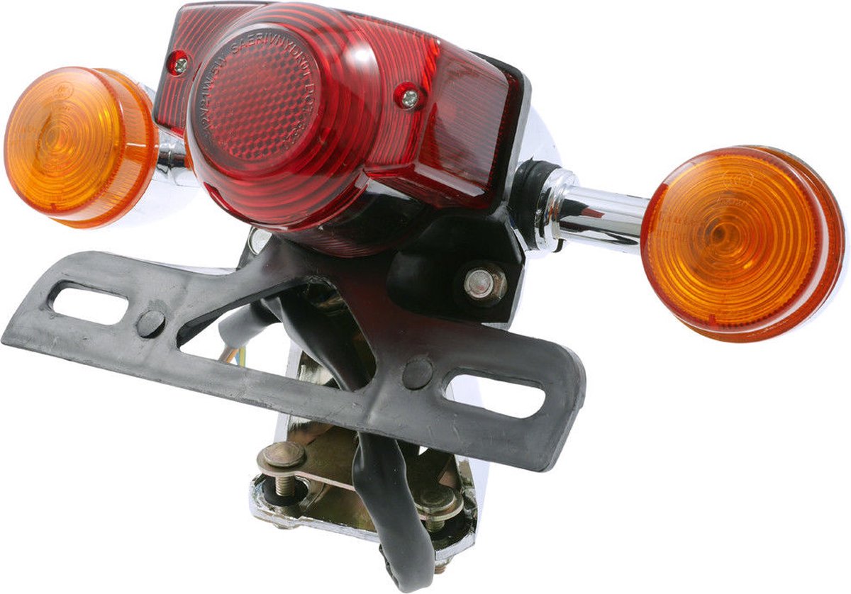Achterlicht Fosti Grande Retro / Bella Grande Retro / Btc Grande Retro / Iva Grande Retro / Agm Grande Retro (Oranje Knipperlichtglazen)