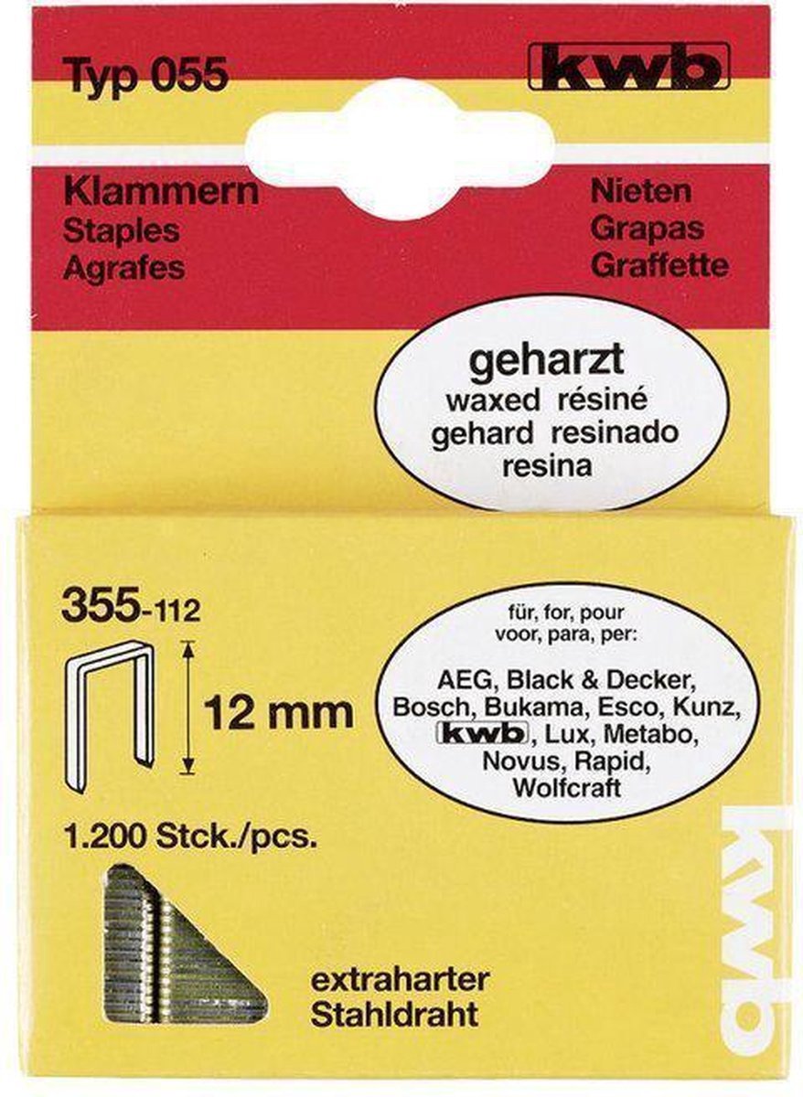 KWB Nieten Hard Type 055C - 32 mm - 600 Stuks