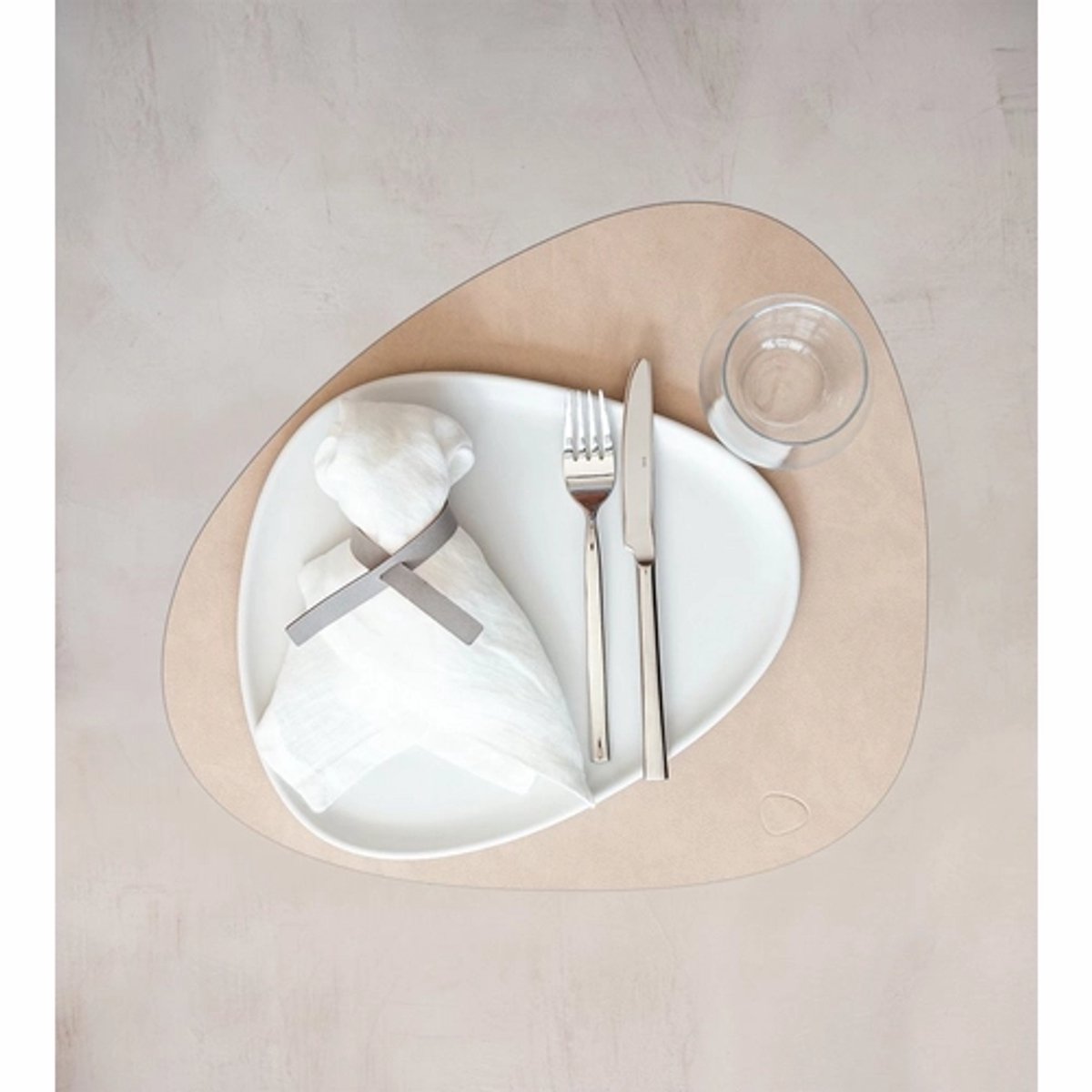 Placemat Lind DNA Curve L Nupo Sand (Set van 4)-37 x 44 cm