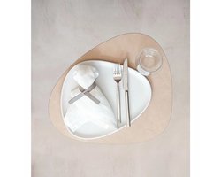 Placemat Lind DNA Curve L Nupo Sand (Set van 4)-37 x 44 cm