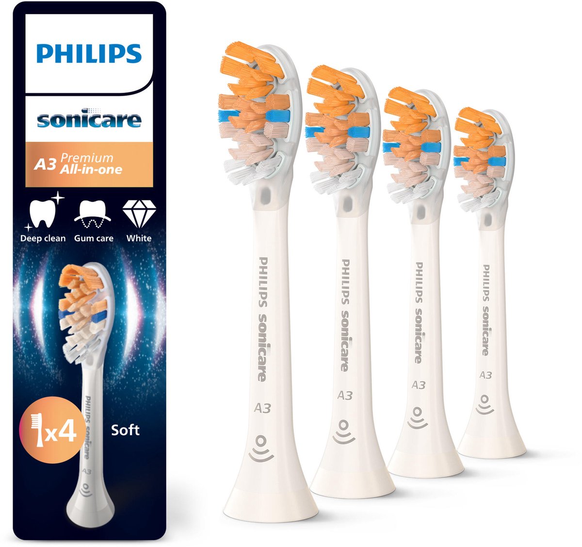 Philips Sonicare Premium All-in-One HX9094/87 Wit (4 stuks)
