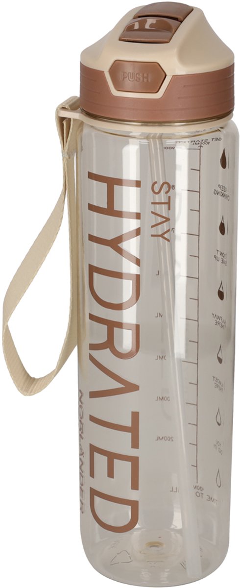 NORLÄNDER - Waterfles - Hydrated - Taupe - 1L