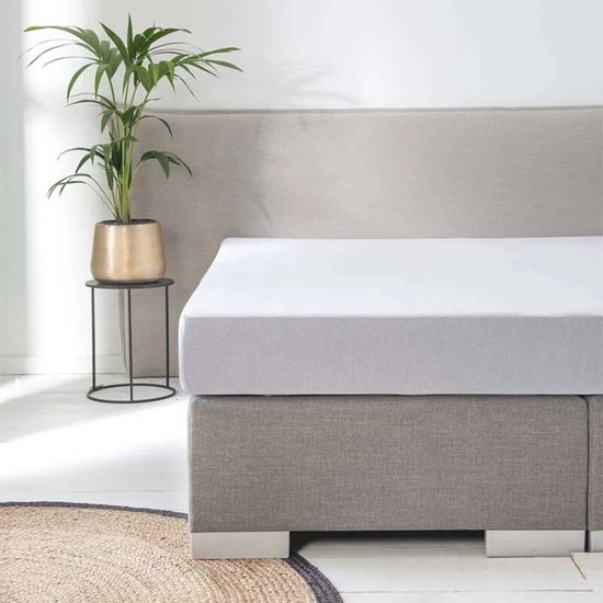 Dream Textile Molton Hoeslaken -housse / Protège-matelas - Twin-Twin 180 x 200/210/220 cm - Extra High Angle - 210 grammes p/ m2 Haute Qualité - Tissu doux - Ne se repasse pas - Stretch -