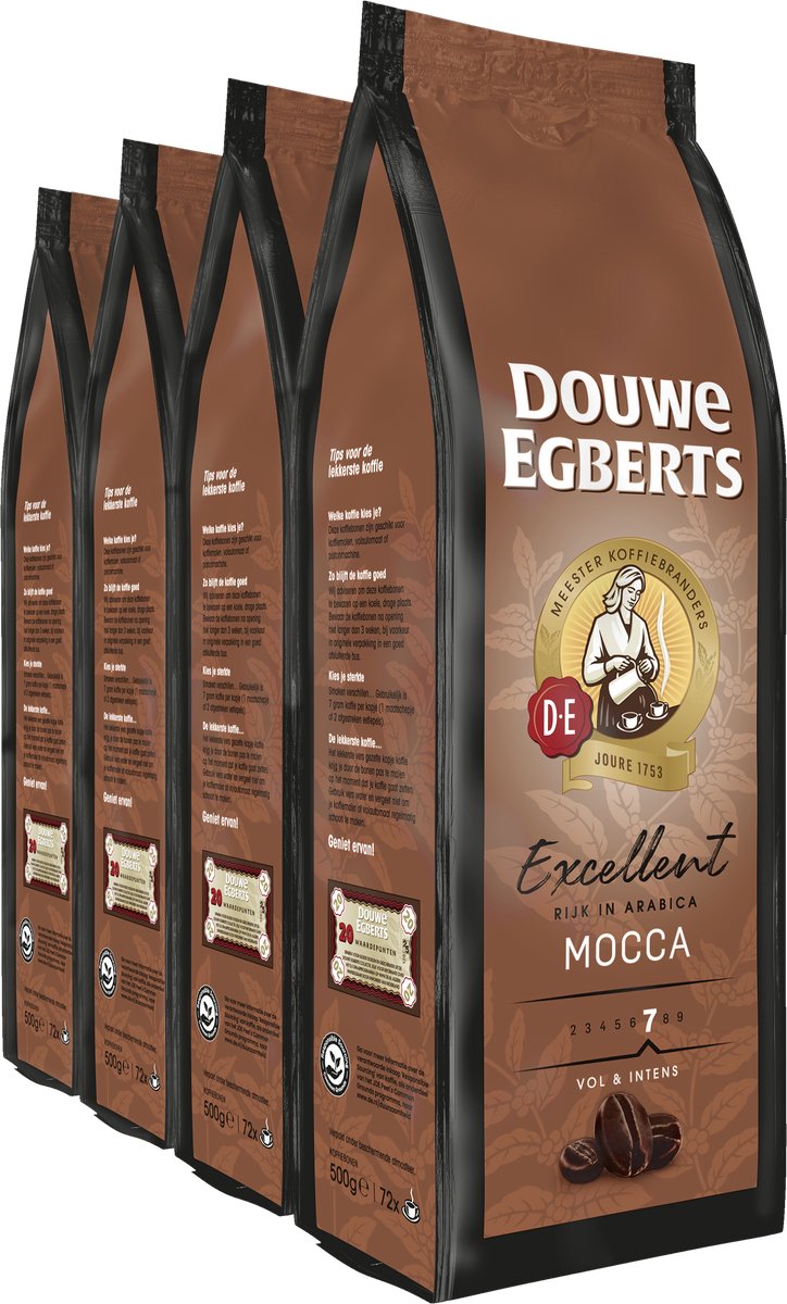 Goedkoopste Douwe Egberts Mocca Koffiebonen - 4 x 500 gram