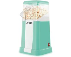 Jocca Popcornmaker – Vintage Retro Palomiter – 1200W – Zonder Olie – Compact & Gezond Snackapparaat – Turkoois