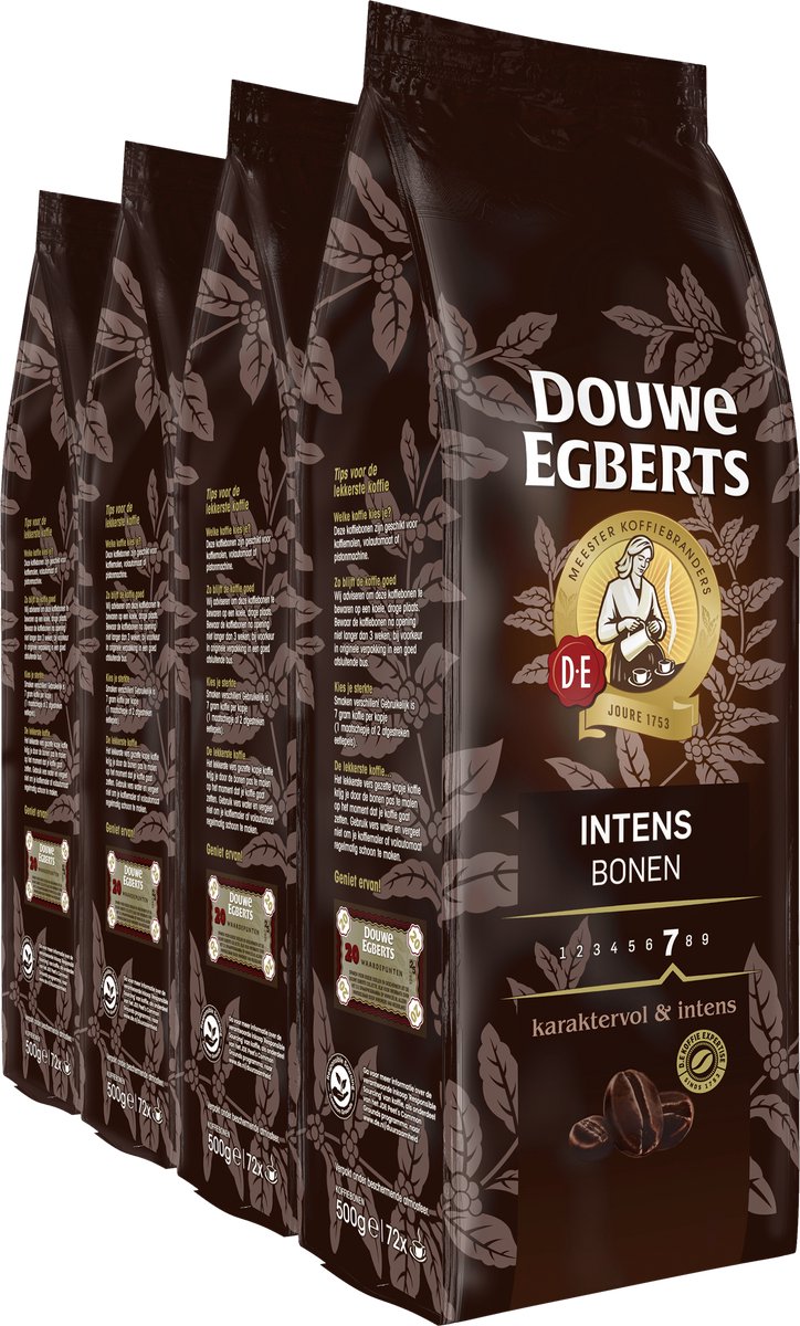 Goedkoopste Douwe Egberts Intens Koffiebonen - 4 x 500 gram