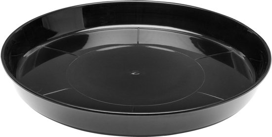 Garronda Ronde Bloempot Onderzetter – 5 stuks – Zwart - ⌀ 17cm H=2,5cm - GD-NIC-PotBase108