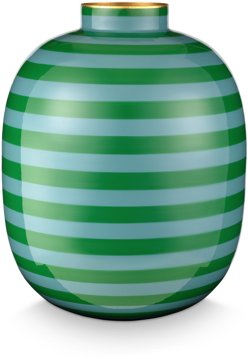 Pip Studio - Vaas - Groen - IJzer - 25x32cm