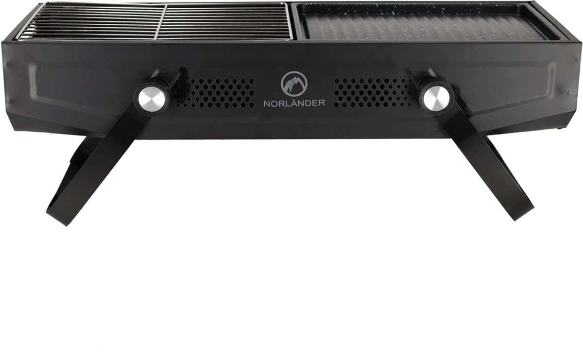 NORLÄNDER Outdoor BBQ met Grill Zwart
