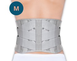 Trebin Rugbrace Onderrug - Rugband Onderrug - Met Baleinen - Rugbrace Houding Correctie - Postuur Corrector - Rug - Maat M - Grijs