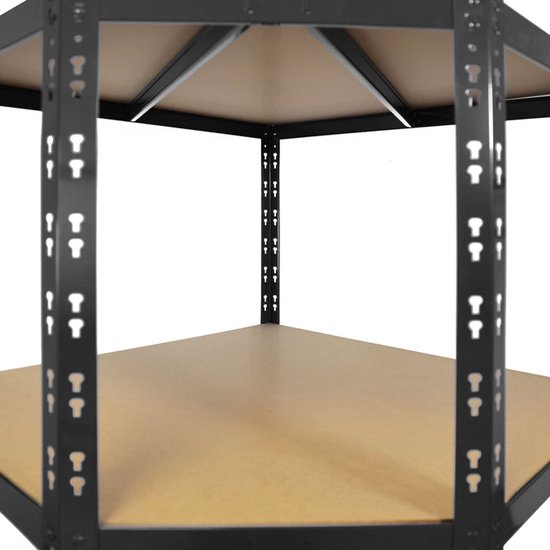 Yaheetech Zware laststelling, opbergrek, kelderrek metaal, 153 x 75 x