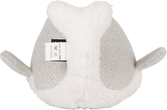 Flow Amsterdam - Oplaadbare hartslag knuffel - Moby Grey - White noise - Hartslag - Ademgeluid van Flow Amsterdam — afbeelding 4