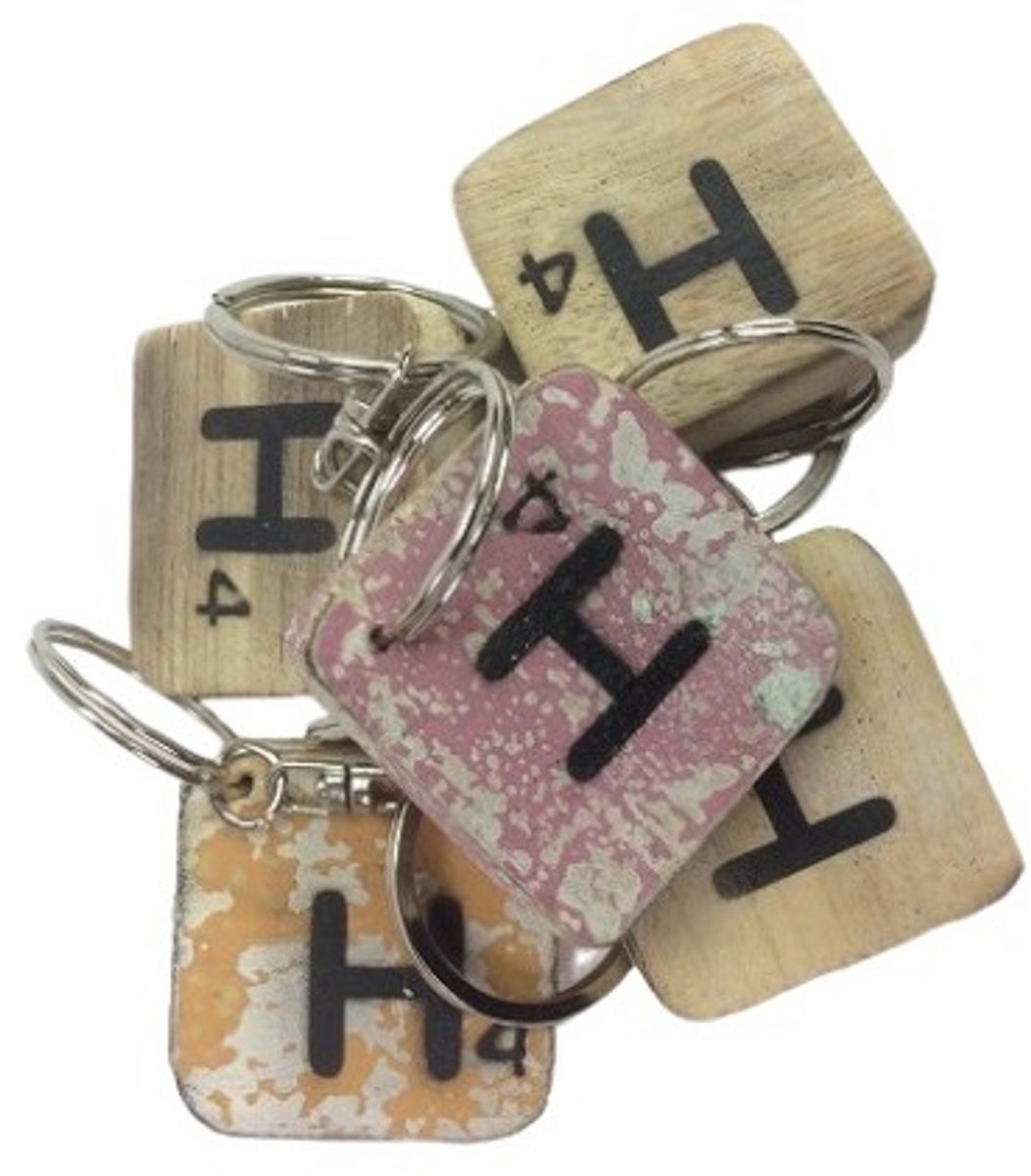 Sleutelhanger letter H