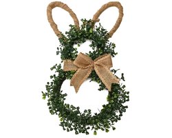 Paasdecoratie | Paashaas krans – Paasversiering – Pasen decoratie – Decoratieve hangende Paaskrans van neptakken