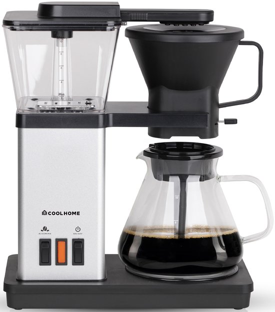 CoolHome Masterbrew koffiezetapparaat - koffiezetapparaat Filterkoffie - Met blooming functie - RVS