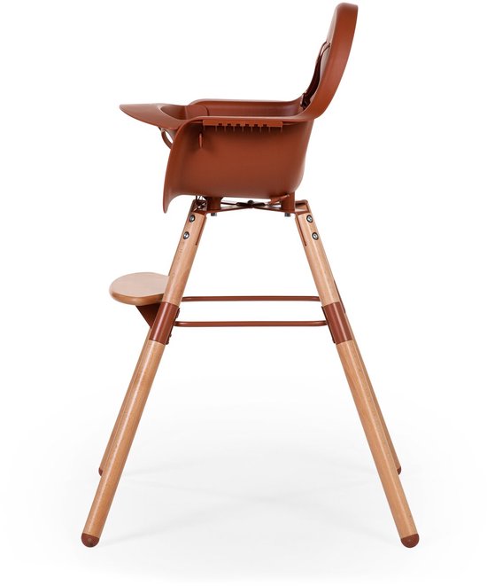Childhome Evolu 2 Chaise de Croissance 2 en 1 + Support Naturel/ Rouille