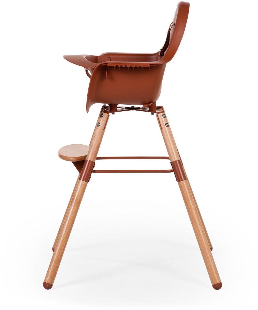Childhome Evolu 2 meegroeistoel 2 in 1 + Beugel Naturel/ Roest