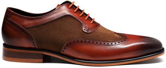 Chaussure à lacets Allthemen pour hommes avec coutures Classique - Cuir lisse - EU44