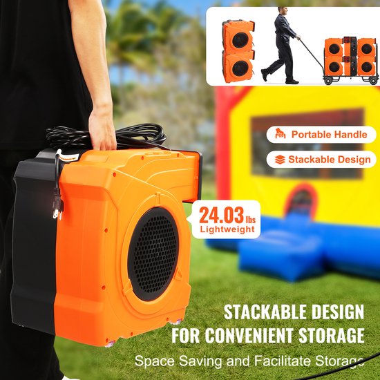 VEVOR Blower voor Opblaasbaar Springkasteel 1100w Blowerpomp Luchtpomp 770 M³/H van VEVOR — afbeelding 5