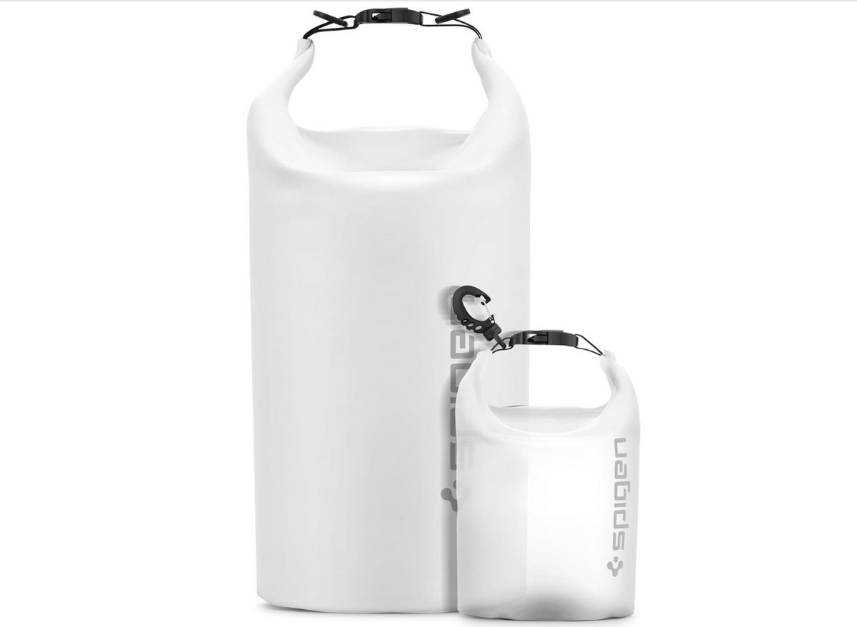 Spigen Aqua Shield Waterdichte Tas Set [20L+2L] Dry Bag Waterdichte Rugzak Pouch voor Strand Zwemmen Camping Varen Kajakken -Snow White