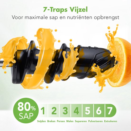 KitchenBrothers Slowjuicer - Presse-agrumes - Presse-légumes et fruits - 700 ml - Avec réservoir à pulpe - Machine à jus - Champagne