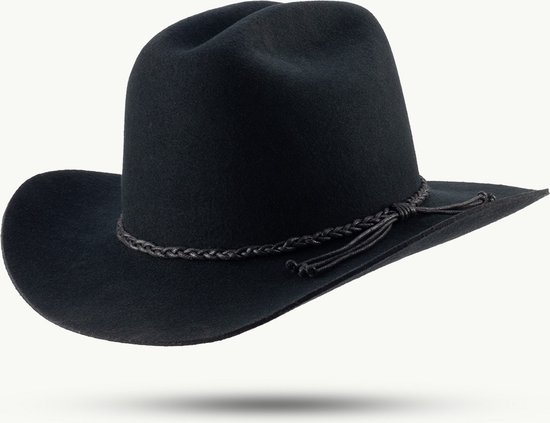 Chapeau Western Bandera 100% laine noir taille M