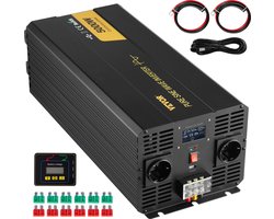 VEVOR Zuivere Sinusomvormer Spanningsomvormer 5KW DC 12V Naar AC 230V Omvormer