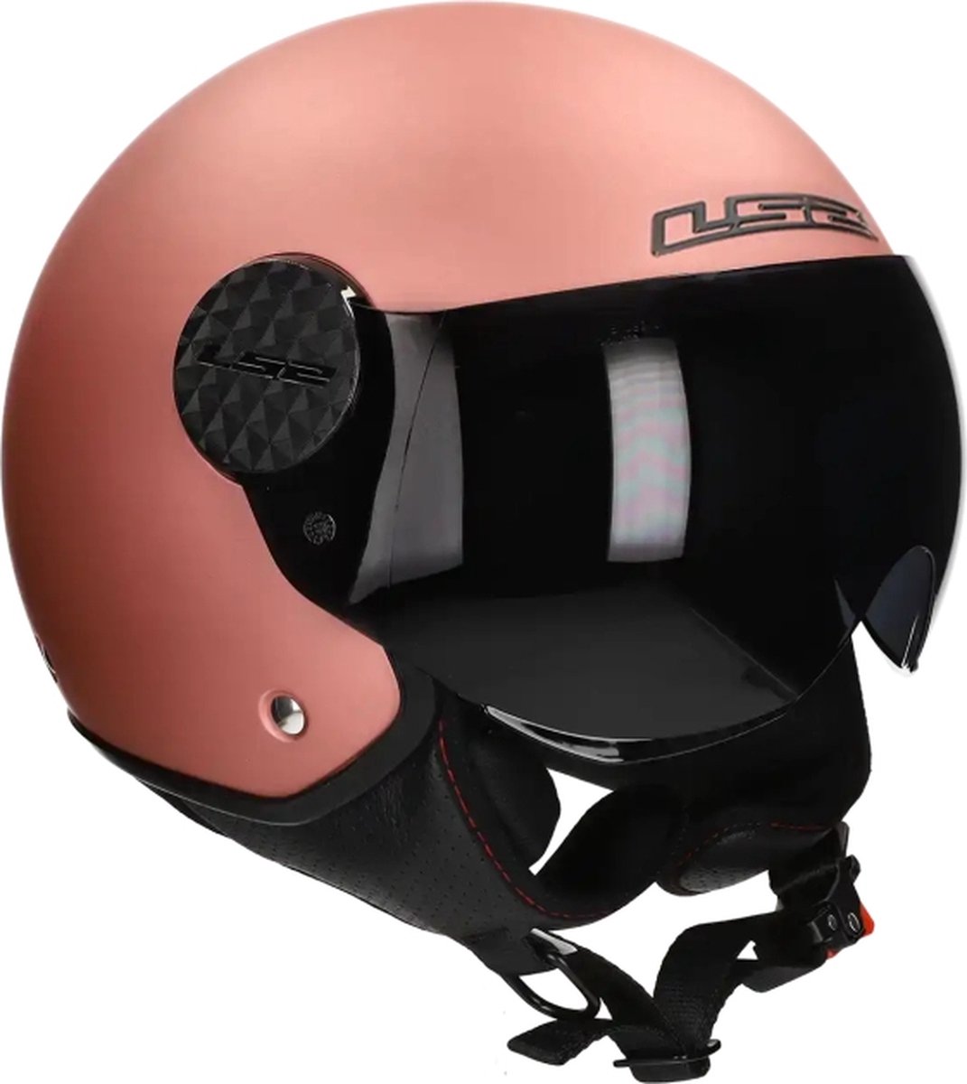 LS2 Sphere II Pilot OF558 Rosé Gold maat S Scooterhelm - Motorhelm met Jethelm Design