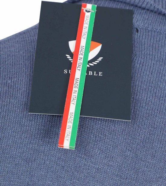 Convient - Pull col roulé Ecotec Blauw - Homme - Taille L - Coupe slim