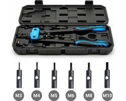 ToolLine® - Blindklinkmoertang – Geschikt voor M3, M4, M5, M6, M8, M10 - Blindklinkmoeren - Blindklinkmoerentang