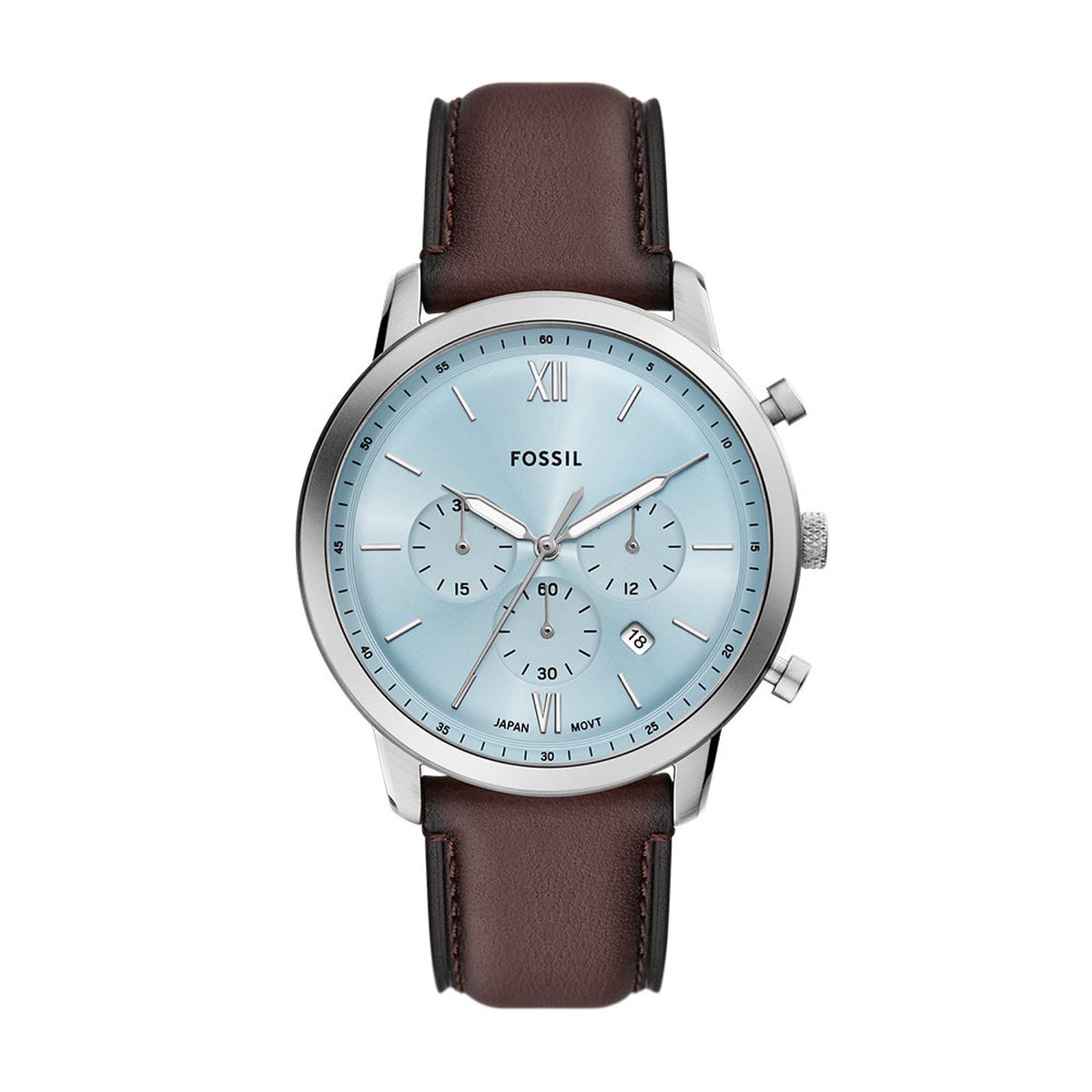 Fossil FS6109 Heren Horloge 44mm - Bruin