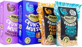 Holie's Protein Mixdoos 2x 350gr + 2x 400gr - ontbijtgranen - suikervrij - gezond - vegan