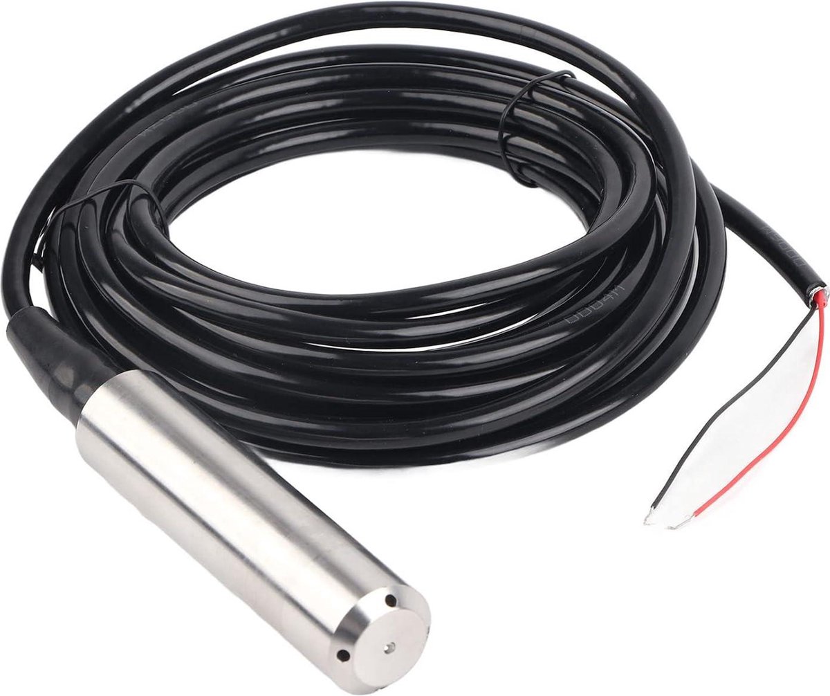 Ultrasone Waterniveausensor Roestvrij - Invoervloeistofniveauzendersensor voor Tank - 0-5m Bereik Diepte - DC24V 4-20mA .