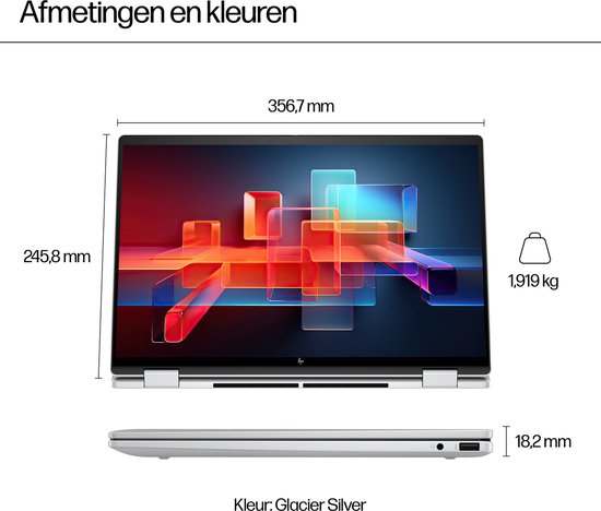 HP ENVY x360 Laptop - 16 inch 2-in-1 OLED - AMD Ryzen 7 - 16-ad0770nd | bol