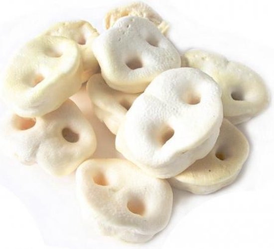 DierOKÉ - varkensneuzen mega ZAK 125st gepoft - 100% natuurlijke hondensnacks - kauwsnack hond - varkens neus