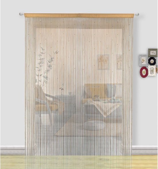 ApexArte® Deurgordijn Kralen - Macrame - 90x200cm - Beige — afbeelding 5