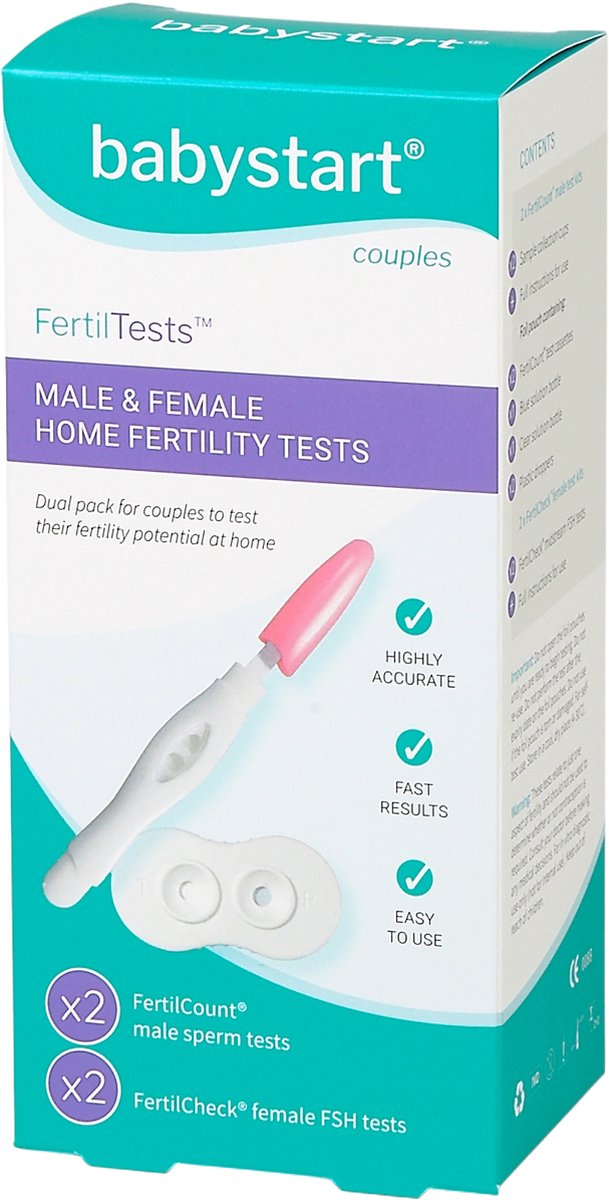 Goedkoopste FertilTests™ - vruchtbaarheidstest voor stelle - snel resultaat - 2x2 stuks