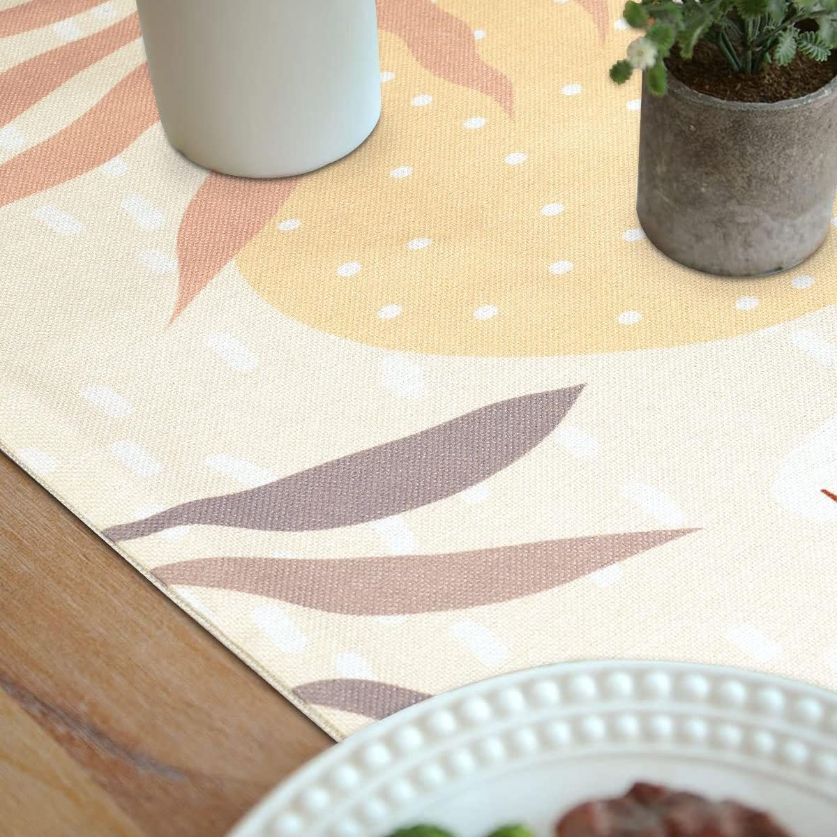 Goodivery ® Stijlvolle Boho Linnen Tafelkleed Loper voor Diverse Tafeldecoraties
