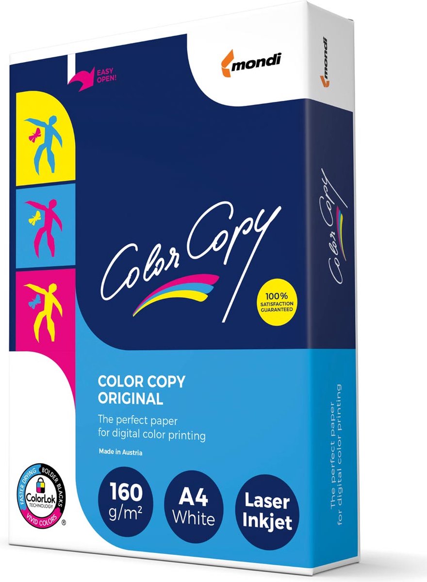 Color Copy printerpapier A4 - 160 gsm - 5 x 250 vel (doos)