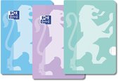 Cahier Oxford École A4 ligne 36 feuilles pastel assorties