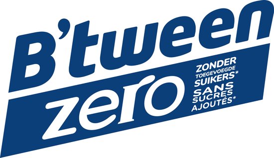 Logo B'tween Zero Zonder toegevoegde suikers.
